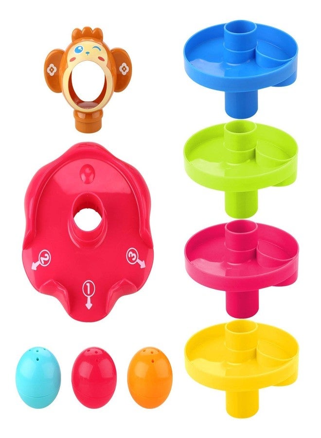 BIG FOLK BIGFOLK® Colorful 5-Layer Ball Drop & Roll Swirling Tower Toy for Babies| Stacking Learning Toy with Rolling Balls | Early Educational Activity for Toddlers (Pack of 1) - Image 3